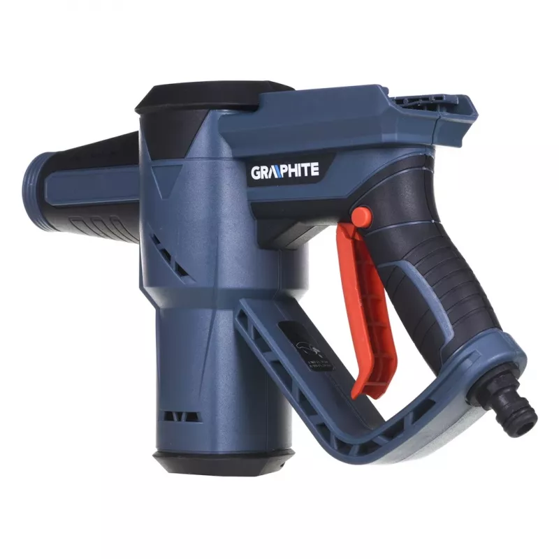 Graphite 58G083 slėginis plovimo aparatas Kompaktiškas Baterija 170 l/h Pilka