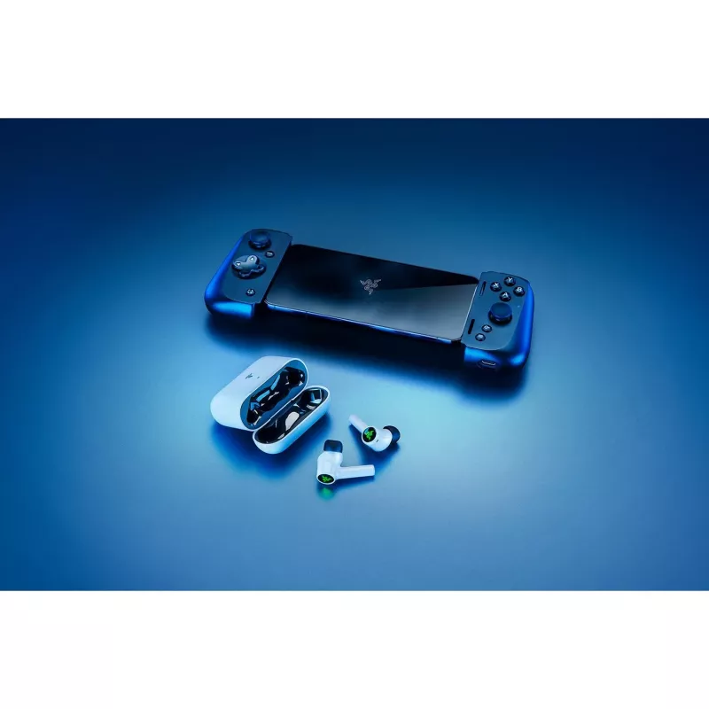 Razer Hammerhead HyperSpeed belaidės ausinės į ausis žaidimams Bluetooth balta