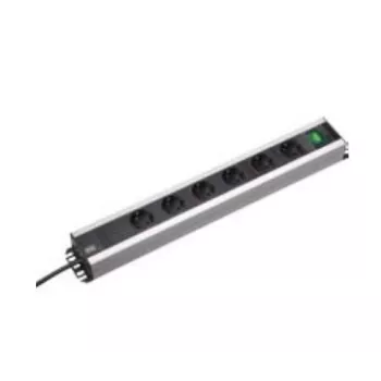 Bachmann 300.008 ilginimo laidas su 6 lizdais 2 m, juoda/pilka