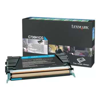 Lexmark C736H1CG - Tonerio kasetė cyan, skirta C736dn, C736dtn, C736N, X736de, X738de, X738dte