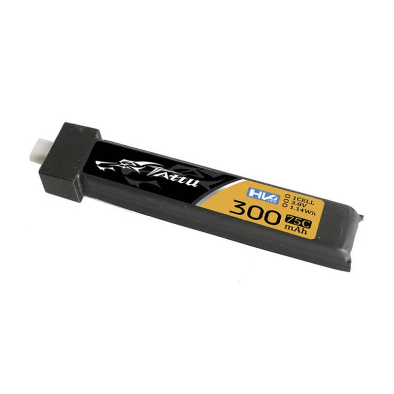 Tattu TAA3001S75BT2 300mAh 3.8V 75C 1S LiPo akumuliatorius su BT 2.0 jungtimi