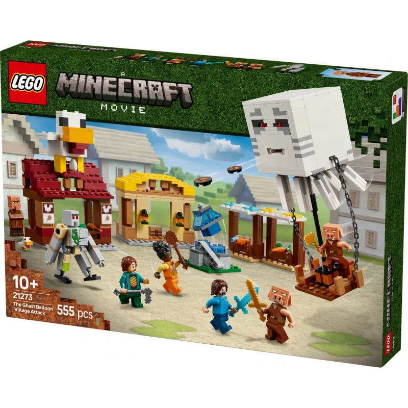 LEGO MINECRAFT 21273 Ghast balionų kaimo ataka