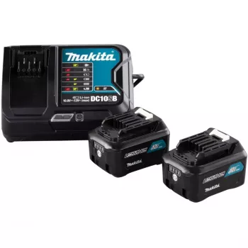 Maitinimo šaltinio rinkinys Li 12V 4Ah, rinkinys juoda/mėlyna, 2x akumuliatorius BL1041B, 1x greitasis įkroviklis DC10SB