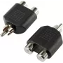 SpeaKa Professional RCA garso Y adapteris [1x RCA kištukas - 2x RCA lizdas] juodas (SP-7870160)