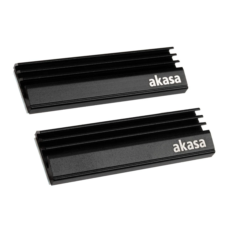 Akasa A-M2HS01-KT02 aušinimo sistema SSD šilumos šalintuvas/radiatorius juodas 1-2