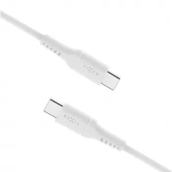 Laidas USB-C į USB-C fiksuotas FIXED FIXDLS-CC2-WH, 2 m, 60 W