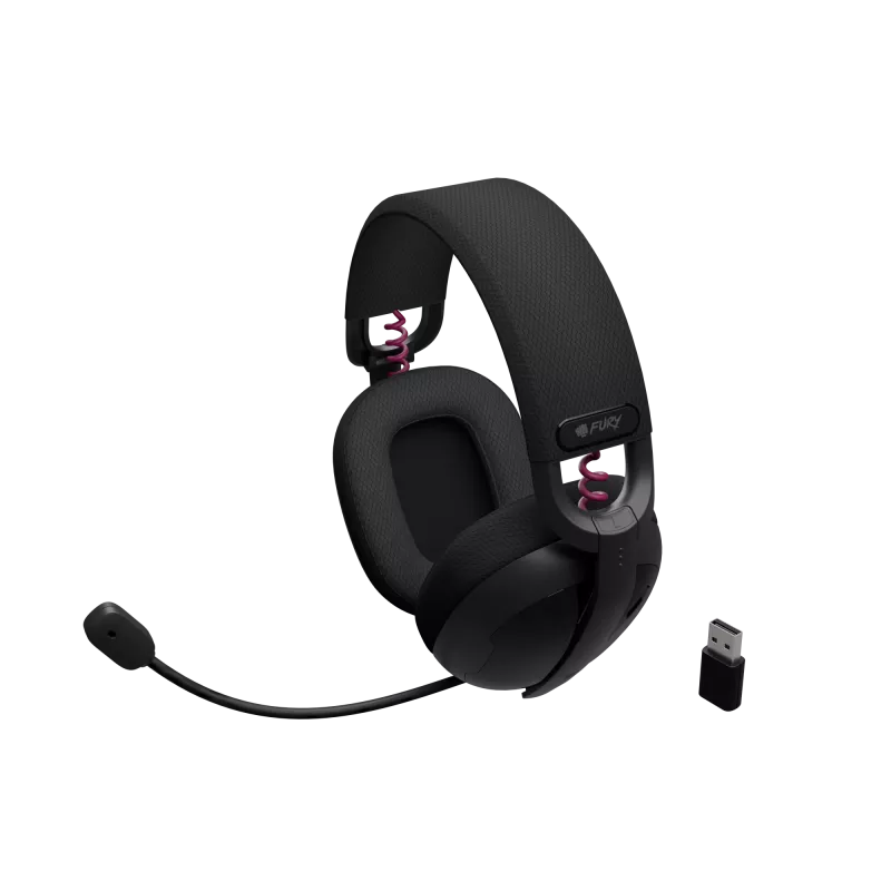 Gaming ausinės Genesis Fury Fukiya F6 | Bluetooth | Uždedamos ant ausų | Mikrofonas | Belaidės | Juodos