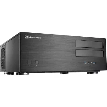 SilverStone Grandia GD08 - korpusas (Desktop) - SSI EEB - be maitinimo šaltinio - juodas - USB/Audio