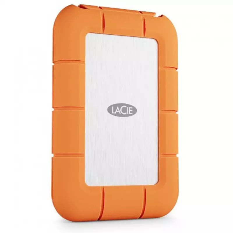 Išorinis SSD LaCie STND4000400 4 TB USB4 Gen 3x2 Thunderbolt USB Type-C, Oranžinis/Nerūdijantis plienas