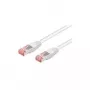 Wentronic Goobay CAT 6 jungiamasis laidas, S/FTP (PiMF), baltas, 50 m - LSZH halogenų neturintis, varinis (93510)