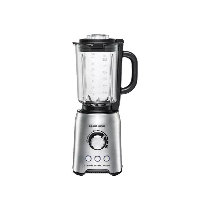 Stalinis blenderis Rommelsbacher MX 1250 — 1200 W, 1,75 l stiklinis indas, nerūdijantis plienas