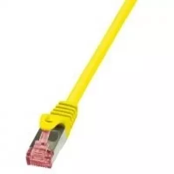 Tinklo kabelis LogiLink 10m Cat.6 RJ-45 S/FTP Geltonas