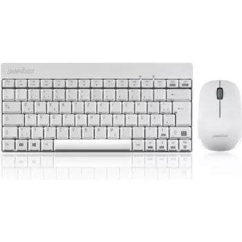 Perixx PERIDUO-712 DE W White belaidė mini klaviatūra ir pelė