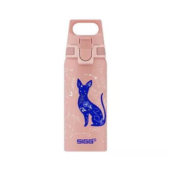 Aliumininis gertuvės butelis Sigg 6005.10 – 600 ml, 7,1 cm skersmuo, 145 g, mėlyna/rožinė