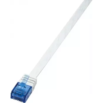 Logilink SlimLine - jungiamasis laidas - RJ-45 (kištukas) - RJ-45 (kištukas) - 1 m - UTP - CAT 6 - baltas (CF2031U)