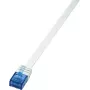 Logilink SlimLine - jungiamasis laidas - RJ-45 (kištukas) - RJ-45 (kištukas) - 1 m - UTP - CAT 6 - baltas (CF2031U)