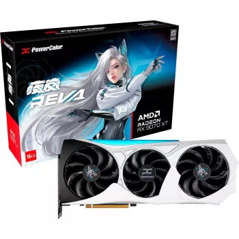 Vaizdo plokštė PowerColor Hellhound RX 9070 XT 16GB OC (RX9070XT 16G-L/OC/REVA)