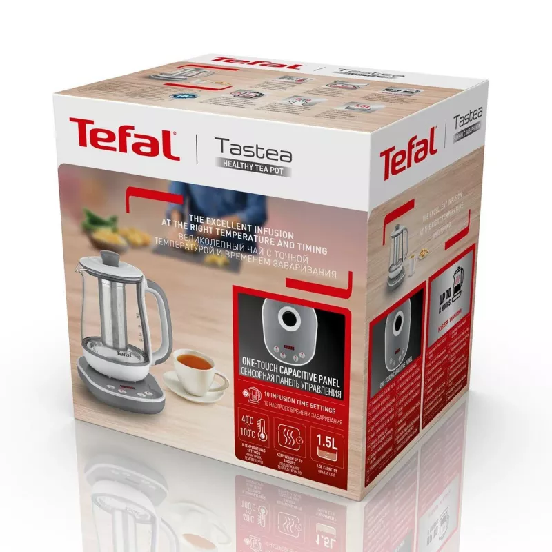 Tefal BJ551B10 arbatvirė 1,5 L 1430 W Pilka, Balta