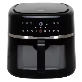 Kepimo indas Adler AD 6318 8 L, 2200 W, LED ekranas, 9 programų, juodas