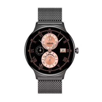 Išmanusis laikrodis Colmi V89 Steel Black su širdies ritmo monitoriumi, atsparus vandeniui