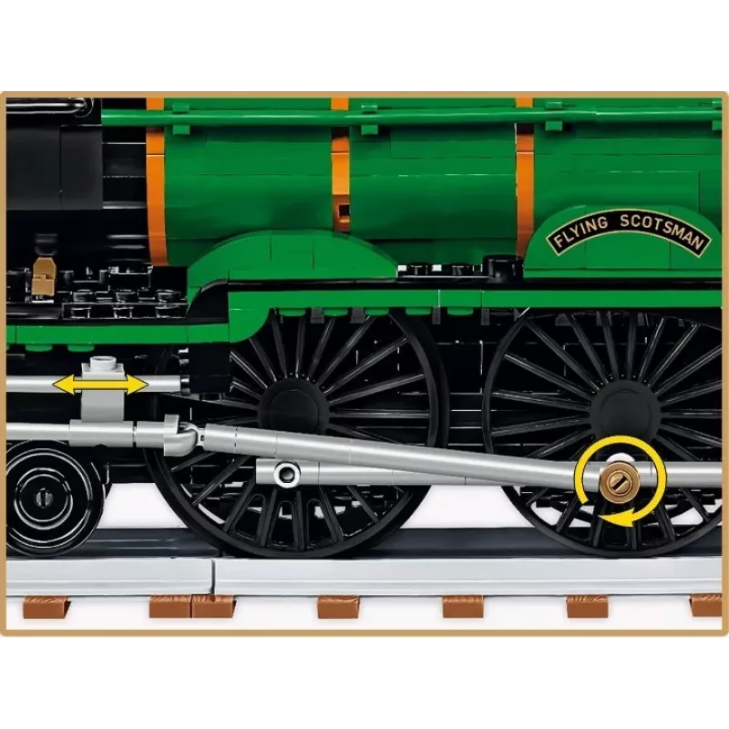 Cobi Flying Scotsman britiškas garvežys, konstruktorius, 1:35, 2677 dalys