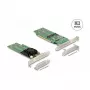 DeLOCK PCI Express x16 kortelė su 4 vidiniais NVMe M.2 Key M lizdais – mažo profilio formato