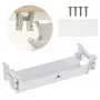 Maclean po stalu kabelių/tinklo prailgintuvų organizatorius, max. apkrova 5 kg, baltas, MC-106 W