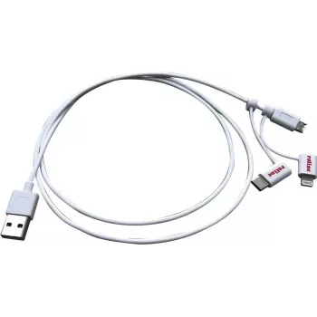 ROLINE 11.02.8329 USB kabelis 1 m USB 2.0 USB A Micro-USB B baltas (11.02.8329)