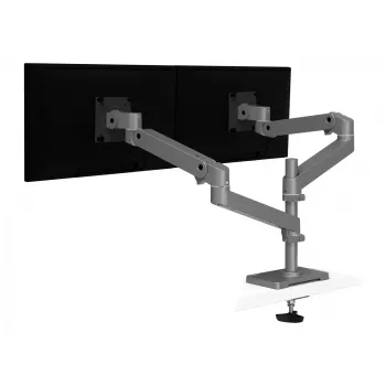 Ergotron LX Pro - Tvirtinimo rinkinys (dviejų rankų) - 2 LCD ekranams - montavimui ant perforuotos plokštės - Aliuminis - Tamsiai pilka - Ekrano dydis: iki 61 cm (iki 24 colių)