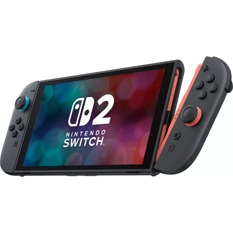 Nintendo Switch 2, juoda, analoginis / skaitmeninis, D-Pad, Home mygtukas, Meniu mygtukas, Maitinimo mygtukas, Mygtukai, LCD