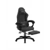 Žaidimų kėdė huzaro Force 3.7 Carbon Black – ergonomiška, aukštis reguliuojamas 107,5–116,5 cm, 5 ratai, juosmens ir kaklo pagalvėlės