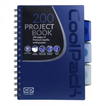 Užrašinė spiralinė A5 Coolpack tamsiai mėlyna