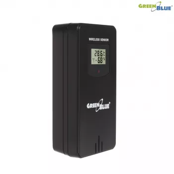 Greenblue 46003 Black LCD belaidė baterijų stotelė su lauko davikliu