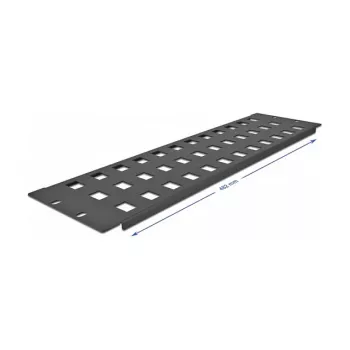 Keystone skydas DeLOCK 19 colių Keystone Patch Panel 48 prievadų 3U juodas
