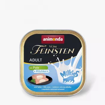 Šlapias kačių maistas animonda Vom Feinsten Adult Milkies Turkey Milky Filling 100 g