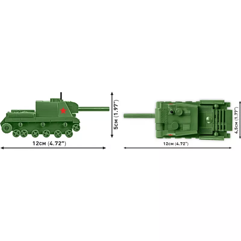 Konstruktorius Cobi ISU 152 – Antrojo pasaulinio karo tema, 135 dalių, žalia