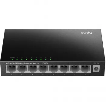 Nevaldomas jungiklis Cudy FS108 8 prievadai Fast Ethernet 10/100 juodas