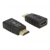 Adapteris HDMI (Kištukas) > HDMI (Lizdas), EDID emuliatorius (juodas)