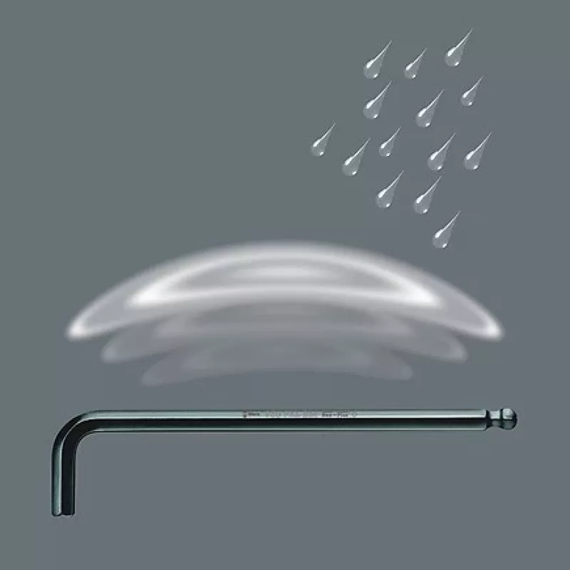 L formos šešiabriaunių raktų rinkinys Wera 05021721001