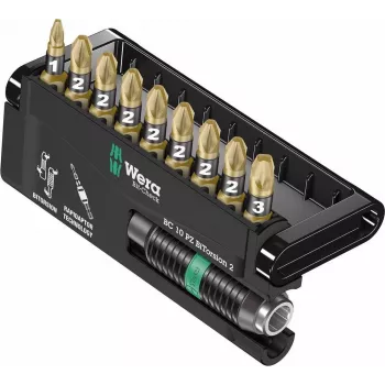 Wera Tools 05347153001 - Šešiakampis - Pozidriv - 1 x 1/4x75 1 x PZ 1x25 7 x PZ 2x25 1 x PZ 3x25 - 25,4 / 4 mm (1 / 10,20cm (4) ) - Šešiakampis (05347153001)