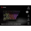 Savo Phenix SAVGK-RED mechaninė klaviatūra žaidimams 75% Gateron Pro RGB belaidė RF Bluetooth USB QWERTY
