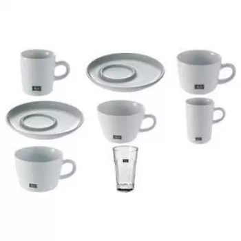 Kavos puodelis kapučino MELITTA M-Cups 0,25 L porcelianas baltas — 65 mm aukštis