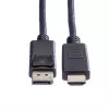 Laidas ROLINE 11445780 1 m DisplayPort į HDMI juodas
