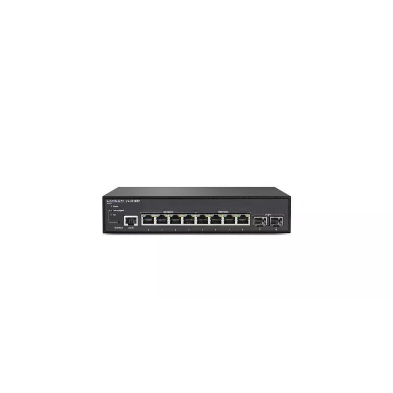 LANCOM GS-3510XP Valdomas L2 2,5G Ethernet (100/1000/2500) Power over Ethernet (PoE) 1U Juodas