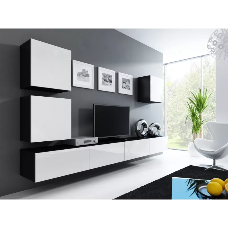 Cama Square Spintelė VIGO 50/50/30 juodas/baltas blizgus