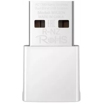 Belaidis USB tinklo adapteris MERCUSYS MA30N – dviejų juostų Wi-Fi (2,4/5 GHz), 400/867 Mbps, USB 2.0, vidinė antena, baltas