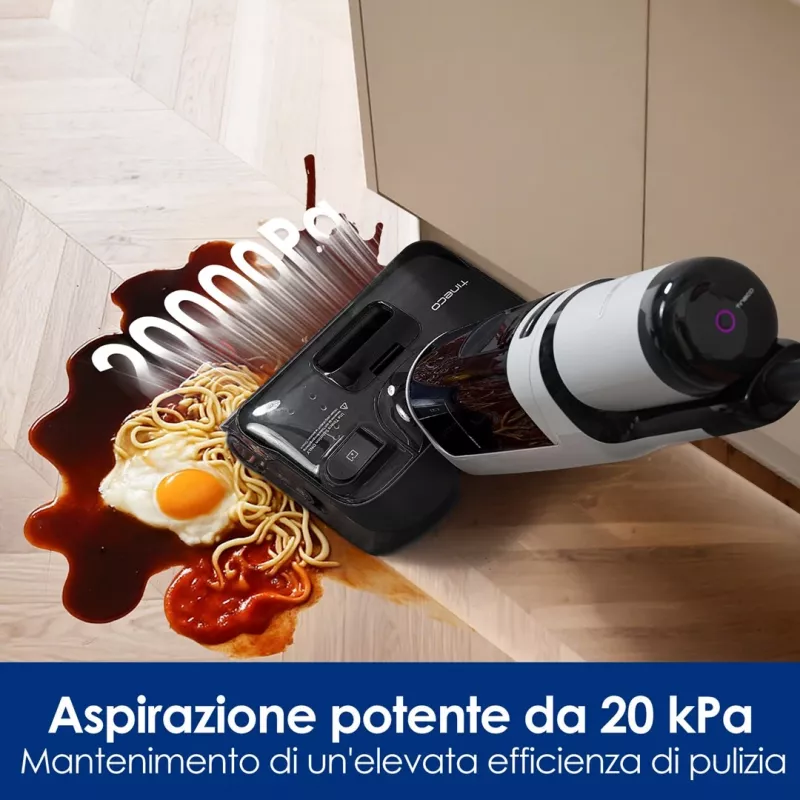 Belaidis grindų valytuvas Tineco Floor One i5 Stretch Plus – lengvas, šlapias ir sausas vertikalus grindų ploviklis