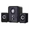 DEFENDER V11 11 W laidiniai 2.1 staliniai garsiakalbiai, USB 5 V, juodi