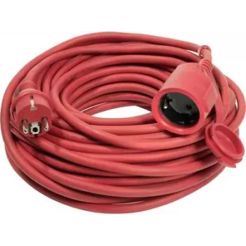 Prailginimo laidas AS Schwabe 60264 — 25 m, raudonas, lauko / vidaus