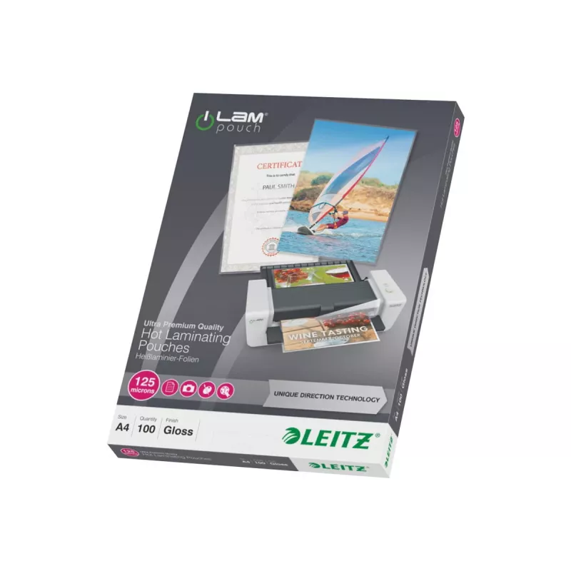 Laminavimo maišeliai Leitz iLAM UDT, 100 vnt., A4, blizgūs